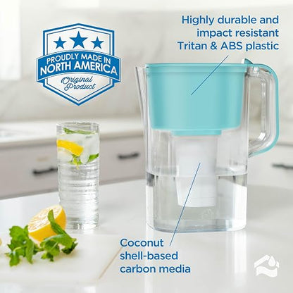 HOMEWATER 10-Cup Pitcher Filter – BPA-Free, High-Capacity 2.4L Pitcher - Image 7