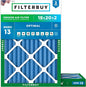 Filterbuy 18x20x2 Air Filter MERV 13 Optimal Smoke & Allergy Defense, by Filterbuy