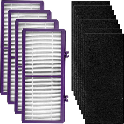 AER1 Filter 4 HEPA Filters + 8 Carbon Booster Filters Compatible by BRUVISH