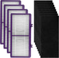 AER1 Filter 4 HEPA Filters + 8 Carbon Booster Filters Compatible by BRUVISH