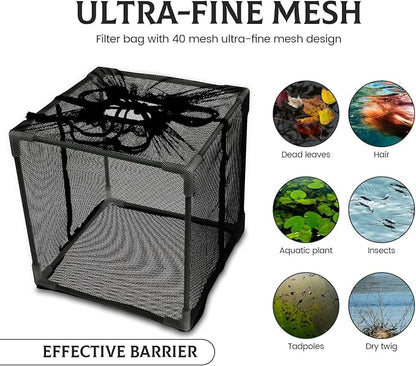 Pond Pump Filter Bag Solid Pump Mesh Box Adjustable Pond Filter Box Protective - Image 3