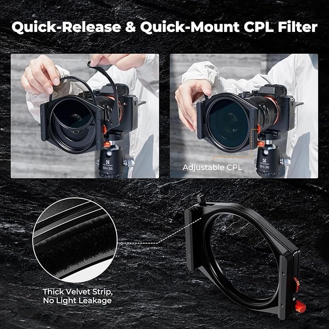 K&F CONCEPT X PRO Square Filter Holder System Kit - Image 3