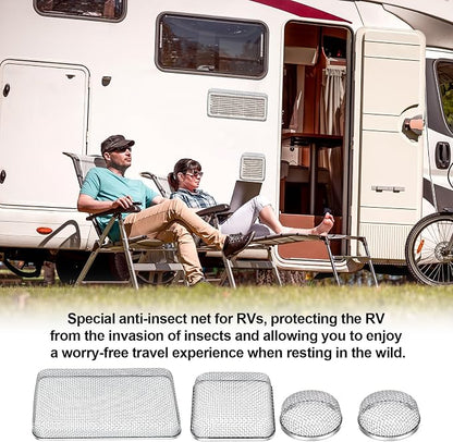 TOODOO 4 Pack RV Furnace Vent Cover, RV Flying Insect Screen - Image 6