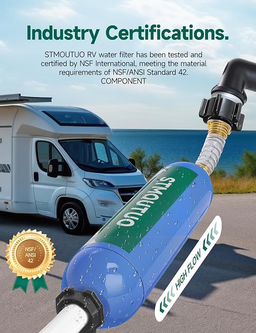 RV Water Filter with Flexible Hose Protector - Image 4