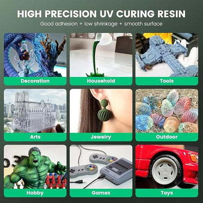 SUNLU 3D Printer Resin 3kg, Fast Curing Standard 3D Resin - Image 3