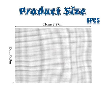 6 Pack 8.27 x 5.9 Inch Stainless Steel Wire Mesh Screen, 20 Mesh Woven Metal - Image 2