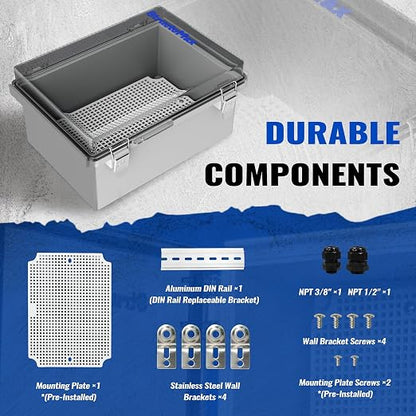 Outdoor Electrical Junction Box | IP67 Waterproof | Resistant ABS Material - Image 7