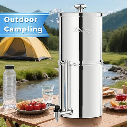 IceJoy 0.01μm Ultra-Filtration Gravity Water Filter System, 2.25G Stainless - Image 8