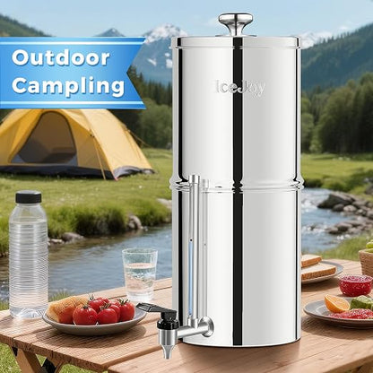 8-Stage Alkaline Gravity Water Filtration System 3.0 Gallon – 304 Stainless - Image 8