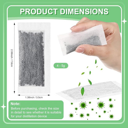 24 Packs Replacement Activated Charcoal Distiller Filters Coconut Shell - Image 2