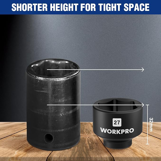 WORKPRO 27mm Oil Filter Socket Wrench, Oil Filter Removal Tool, Oil Filter - Image 5