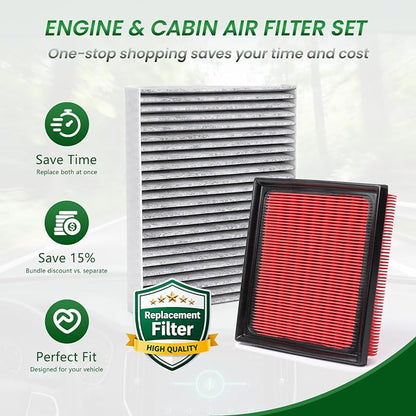 Engine & Cabin Air Filter Compatible - Image 3