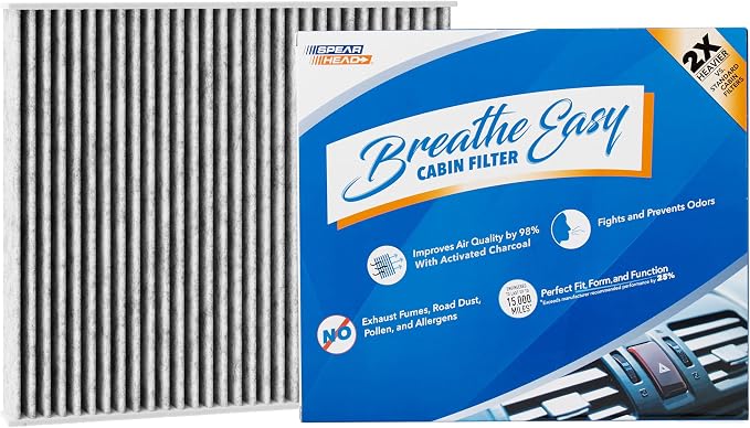 Spearhead Odor Defense Breathe Easy AC & Heater Cabin Filter | Fits 2018-25 by SPEARHEAD