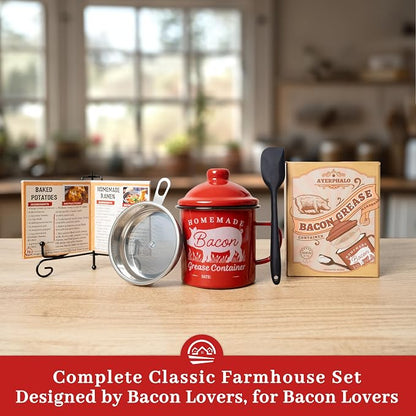 Bacon Grease Container with Strainer - Image 7