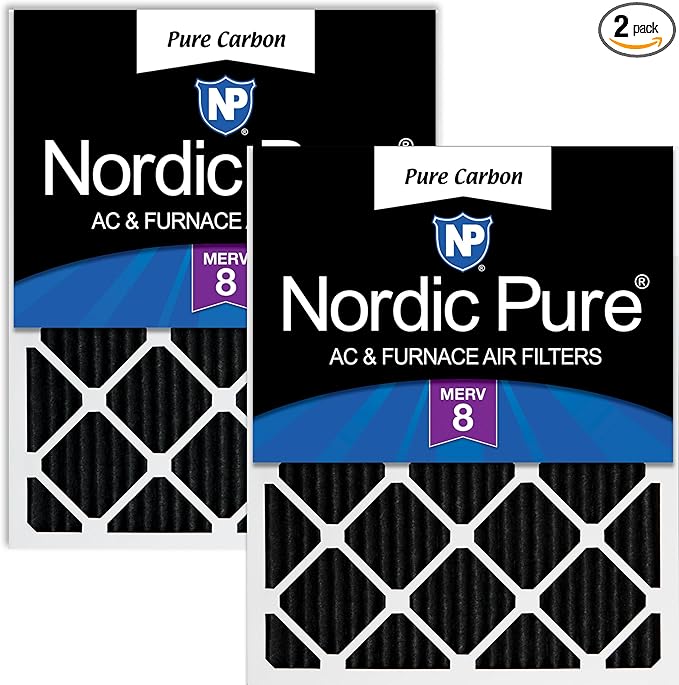 Nordic Pure 20x30x1 Pure Carbon Pleated Odor Reduction Furnace Air Filters 2 by NordicPure