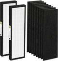 FLT4825 HEPA Filter B Replacement Compatible with G-guardian Air Purifier Models AC4825 AC4300 AC4800 AC4850PT AC4900CA AC4820 AP2200CA with 8 Activated Carbon Pre-Filters