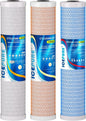 ICEPURE 4.5" x 20" Whole House CTO Carbon Water Filter, Activated Carbon Block by ICEPURE
