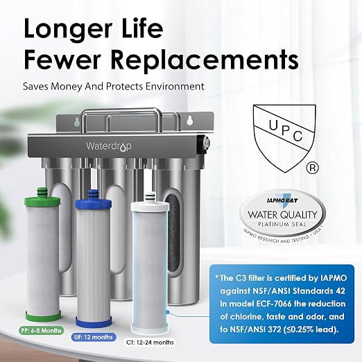 Waterdrop TST-UF 0.01μm Ultra-Filtration Under Sink Water Filter System - Image 7