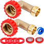 Lead-Free Brass 90 Degree Hose Saver, 90°Hose Elbow Fitting Quick Swivel by Breezliy