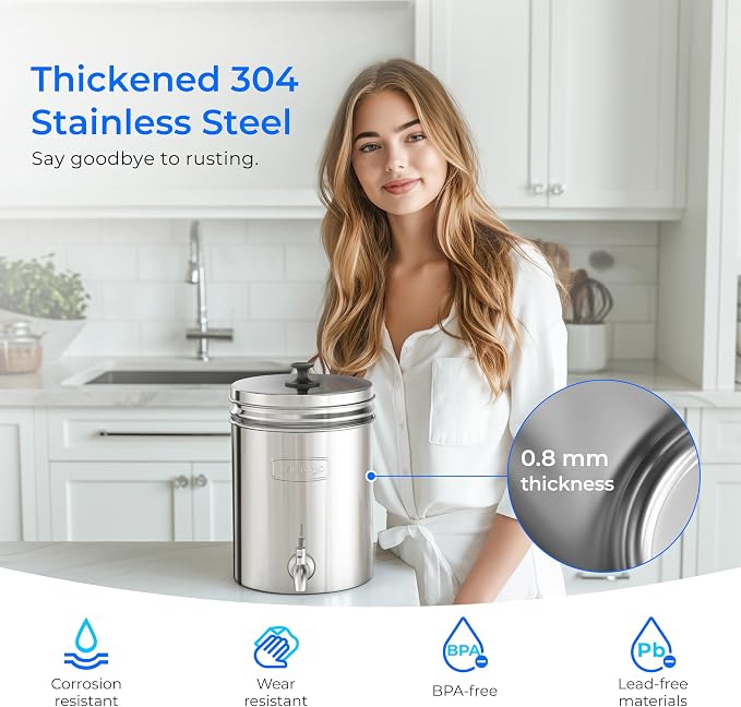 Waterdrop Gravity-fed Water Filter System, Increase PH, - Image 5