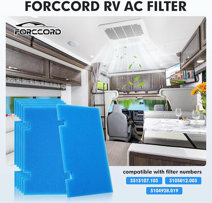 6-PCS RV Air Conditioner Filter RV AC Replacement RV Air Filters 3313107.103 - Image 2