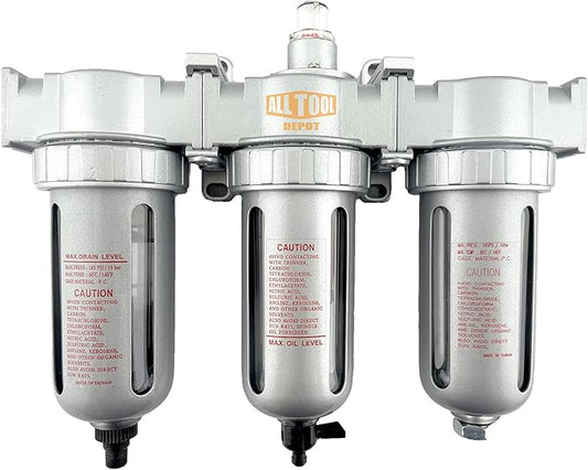 3/8" NPT MID FLOW 3 Stages Filter Coalescing Desiccant Dryer System by AllToolDepot