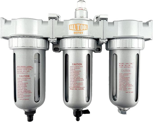 1/2" NPT MID FLOW 3 Stages Filter Coalescing Desiccant Dryer System by AllToolDepot