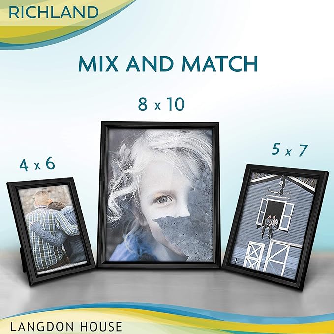 Langdon House 4x6 Picture Frames Set Distinguished Edging - Image 5