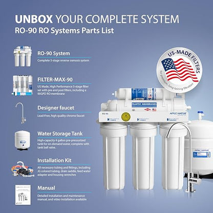 APEC Water Systems RO-90 Ultimate Series Top Tier Supreme Certified High Output - Image 8