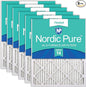 Nordic Pure 14x20x1 Pleated MERV 14 Air Filters 6 Pack by NordicPure