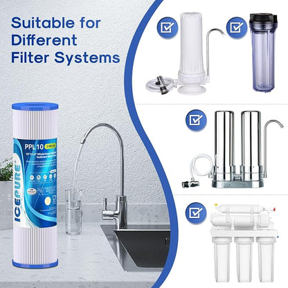 10" x 2.5" Pleated Sediment Water Filter Cartridge Replacement Any 10 inch RO - Image 8