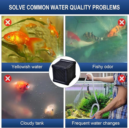 Eagles Eco-Aquarium Water Trough Purifier Cube, Activated Carbon Filter Media - Image 7