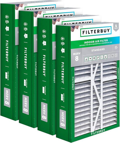 Filterbuy 17.5x27x5 Air Filter MERV 8 Essential Dust & Allergy Defense by Filterbuy