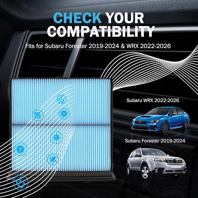 2PCS Cabin Air Filter Accessories Compatible - Image 2