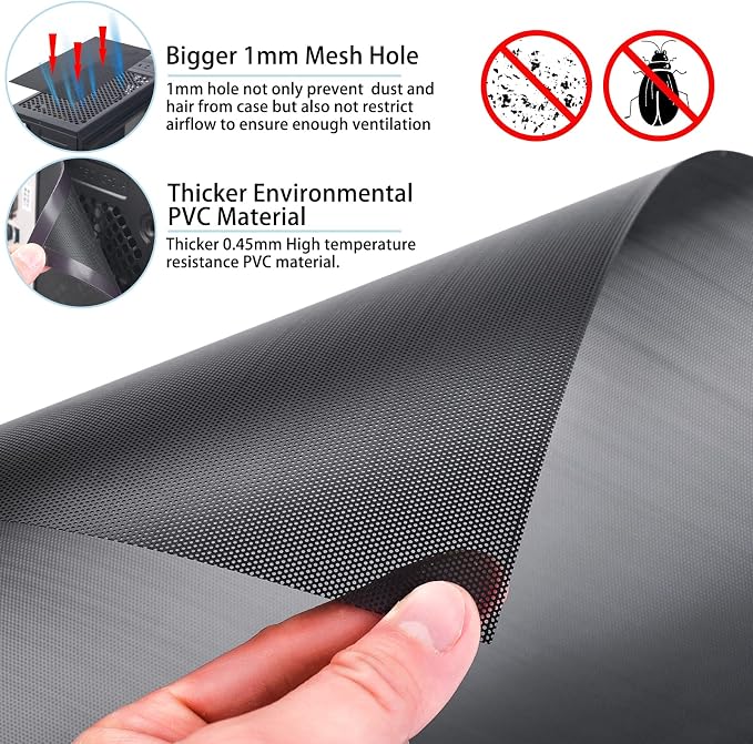 400x300mm DIY PC Case Dust Mesh Filter, PVC Dustproof Mesh Filter Cover - Image 3