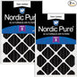 Nordic Pure 16x25x4 Pure Carbon Pleated Odor Reduction Merv 8 Furnace Filters 2 by NordicPure