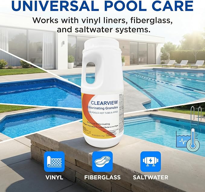 ClearView Chlorine Granules 2.2 Lbs - Image 2
