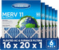 16x20x1 Air Filter, MERV 11, Air Conditioners & Furnaces– High Particle Capture by Unknown