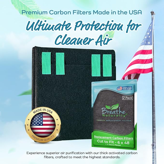 Breathe Naturally Universal Cut To Fit Carbon Activated Air Filter - Image 2