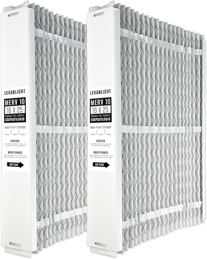 EXPXXFIL0016 16x25x5 Merv 10 Expandable Filter Media Replacement Compatible by LEVANLIGHTLLC