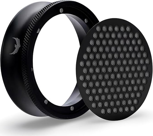 Magnetic 54mm Dosing Funnel & Espresso Puck Screen by KNODOS