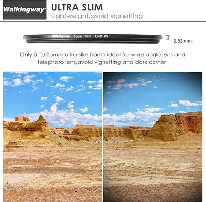 Walking Way 82mm UV Filter Ultra-Slim Nano-Coated UNC UV Multi-Layer Coatings - Image 2