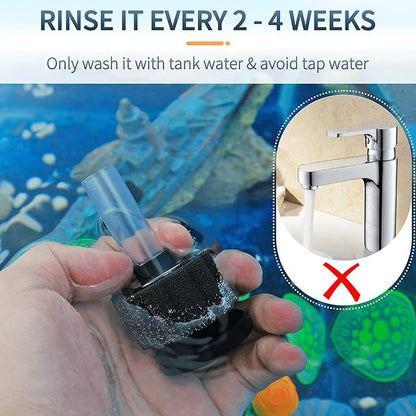 Pawfly Aquarium Nano Bio Sponge Filter Quiet Betta Fry Shrimp Foam Filter Kit - Image 6