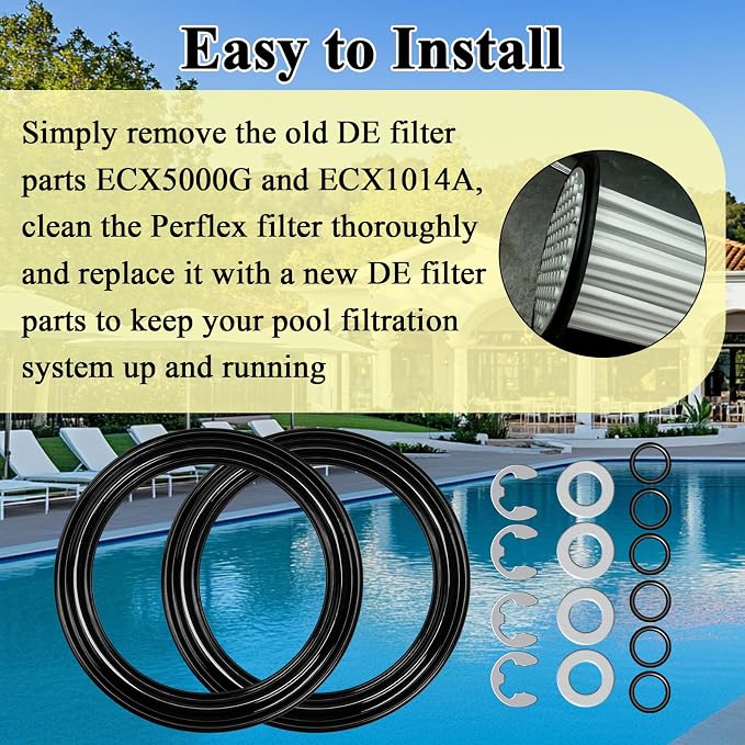 Diaphragm Gasket, Fit for Hayward Perflex DECX5000G, EC50AC Series Extended DE - Image 6