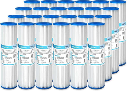 Membrane Solutions 5 Micron Pleated Polyester Sediment Water Filter 10"x2.5" by MembraneSolutions