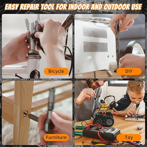 24 in 1 Magnetic Screwdriver Set,Upgrade DIY Ratchet Screwdriver Set with Detachable Ratchet Handle- Precision Repair Tool Kit for Furniture,Computer,Bicycle,Electronics,Phone,Watch