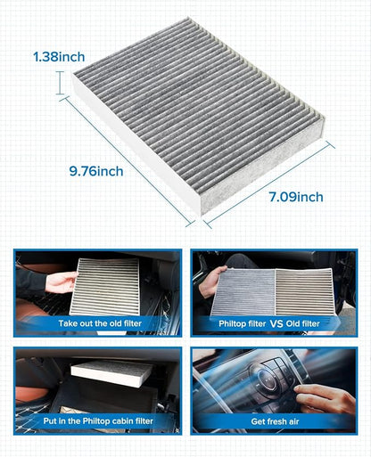 PHILTOP ACF034 Cabin Air Filter, Replacement - Image 7