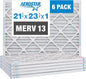 Aerostar 21.5x23.5x1 Air Filter MERV 13 by AirFiltersDelivered