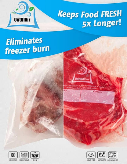 100 Vacuum Sealer Bags: Quart Size by OutOfAir Works - Image 4