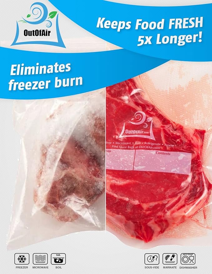 100 Vacuum Sealer Bags: Gallon Size by OutOfAir Works - Image 6